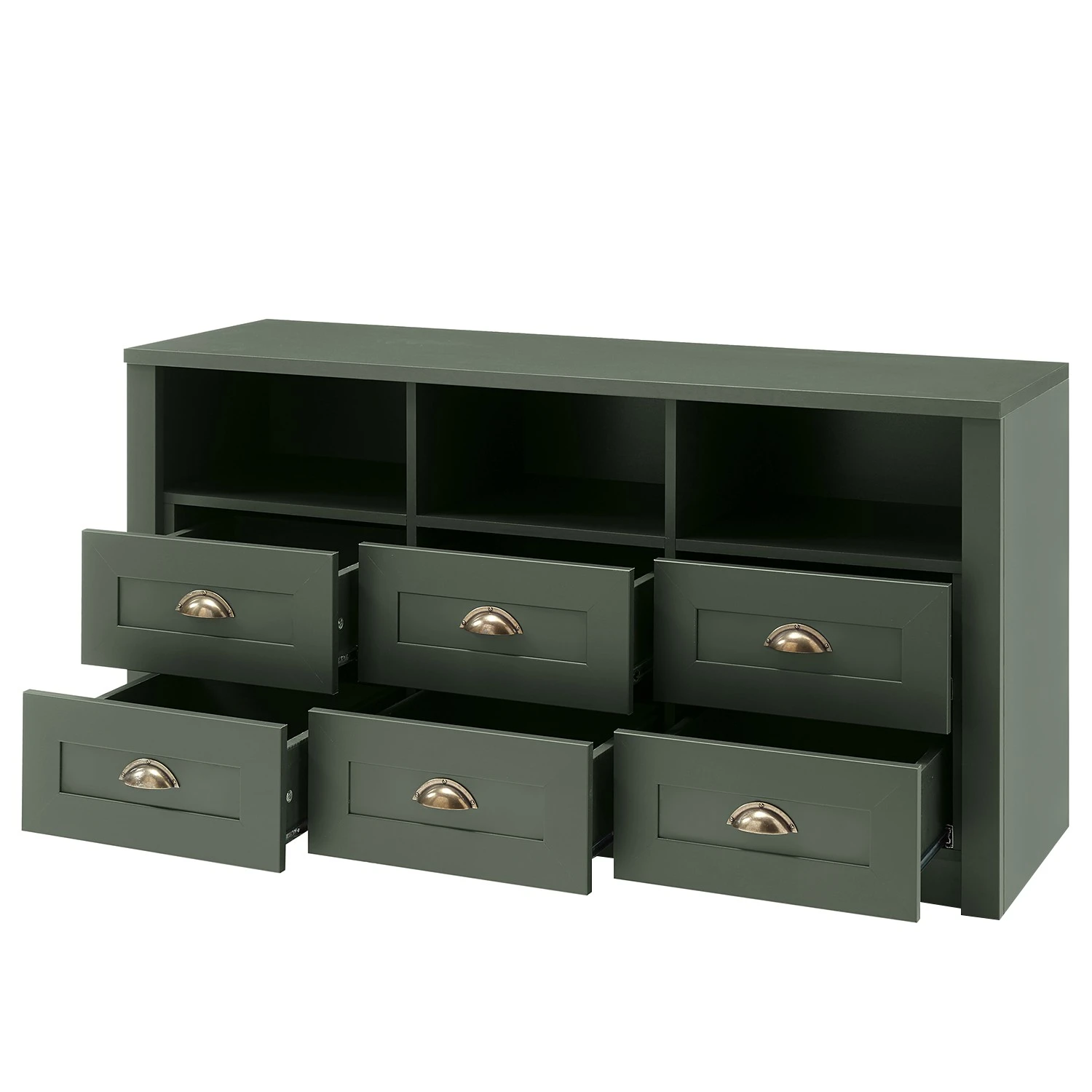 Ridgevalley TV-Lowboard Beauville I - Moosgrün / Gold 8 Ridgevalley TV-Lowboard Beauville I - Moosgrün / Gold – Bild 8