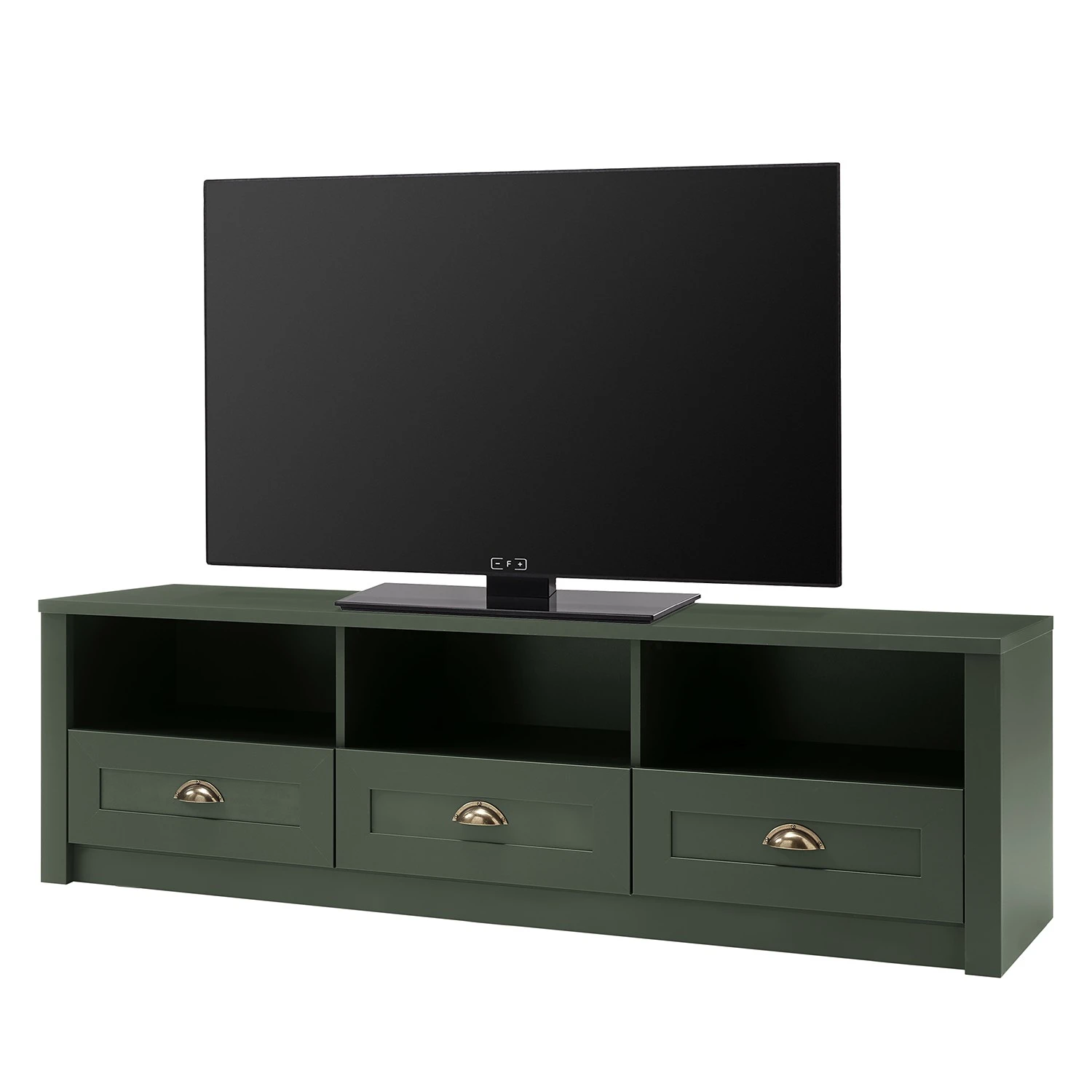 Ridgevalley TV-Lowboard Beauville II - Moosgrün / Gold 1 Ridgevalley TV-Lowboard Beauville II - Moosgrün / Gold