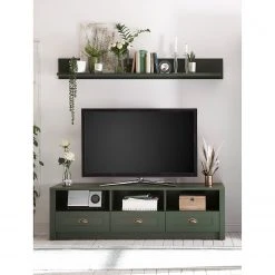 Ridgevalley Wohnkombination Beauville (2-teilig) - Moosgrün / Gold