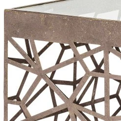 Red Living Beistelltisch Lindsfors I - Glas / Stahl - Antikbronze -Wohnzimmermöbel boutique en ligne 1000196485 191211 14162900030 DETAILS P000000001000196485