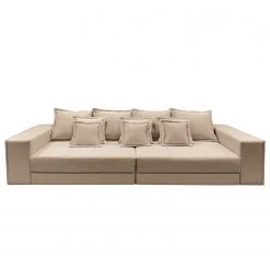 Maison Belfort Bigsofa Breval - Microfaser - Cappuccino