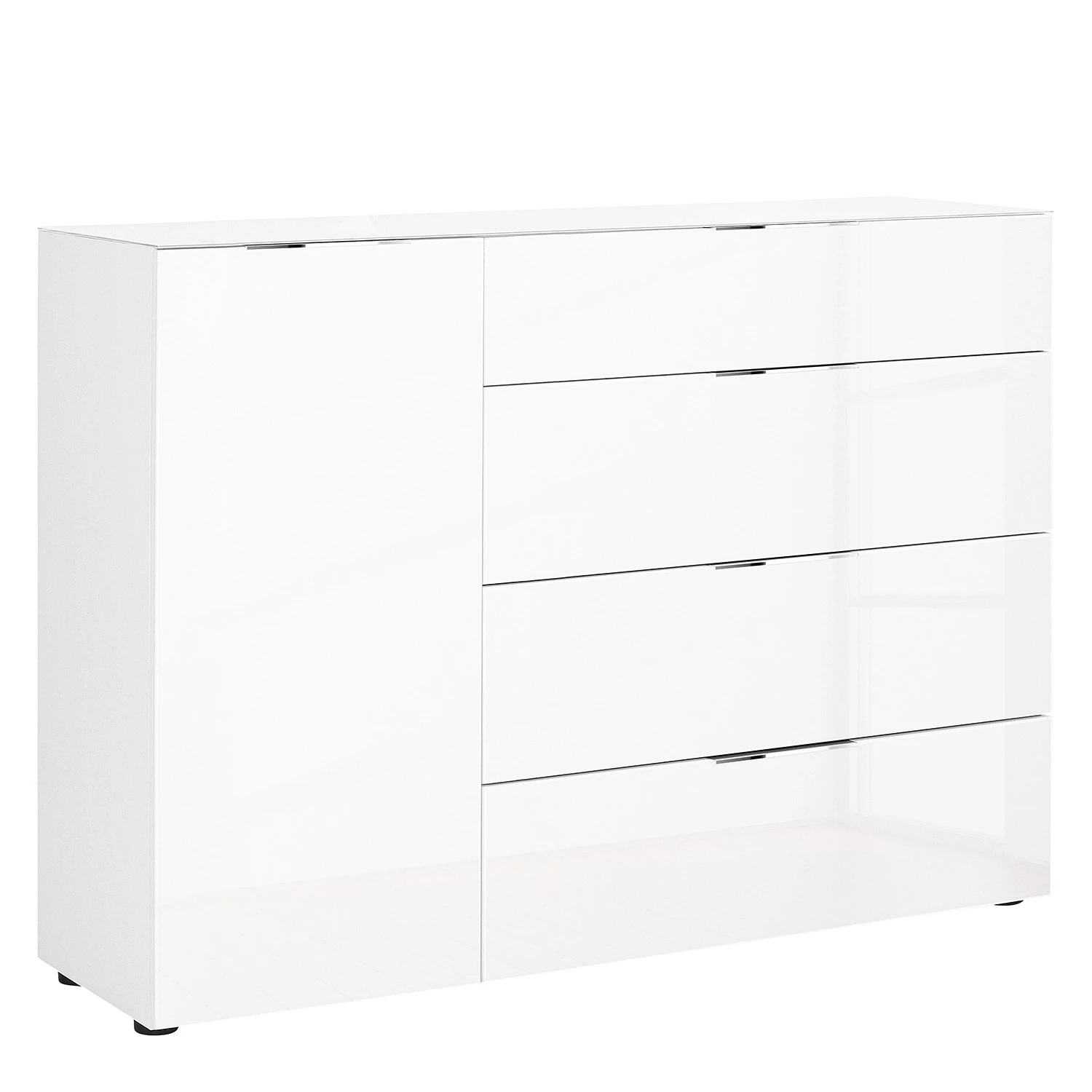 Maja Möbel Kommode Trend III - Glas - Weiß 1 Maja Möbel Kommode Trend III - Glas - Weiß