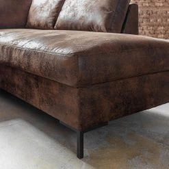 Ars manufacti Wohnlandschaft Sagata - Microfaser - Vintage Braun - Ottomane davorstehend rechts - Bettkasten - Schlaffunktion -Wohnzimmermöbel boutique en ligne 1000198268 200330 17013200249 DETAILS P000000001000198268