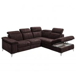 Fredriks Ecksofa Tolar - Microfaser - Microfaser Salvo: Aubergine - Ottomane davorstehend rechts -Wohnzimmermöbel boutique en ligne 1000198645 200124 10253600015 DETAILS P000000001000198645