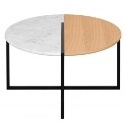 Temahome Couchtisch Sonata - Marmor / Stahl - Eiche / Weiß -Wohnzimmermöbel boutique en ligne 1000198865 191209 09463000050 DETAILS P000000001000198865