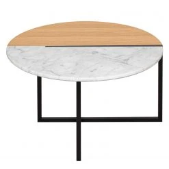 Temahome Couchtisch Sonata - Marmor / Stahl - Eiche / Weiß -Wohnzimmermöbel boutique en ligne 1000198865 191209 09463000051 DETAILS P000000001000198865