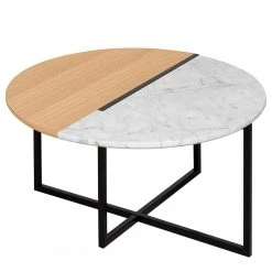 Temahome Couchtisch Sonata - Marmor / Stahl - Eiche / Weiß -Wohnzimmermöbel boutique en ligne 1000198865 191209 09463100052 DETAILS P000000001000198865