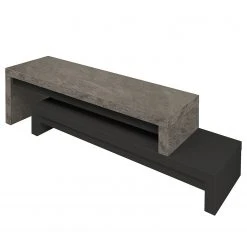 Temahome TV-Rack Detroit II - Beton Dekor / Schwarz -Wohnzimmermöbel boutique en ligne 1000198868 191209 09463500091 DETAILS P000000001000198868