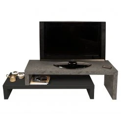 Temahome TV-Rack Detroit II - Beton Dekor / Schwarz -Wohnzimmermöbel boutique en ligne 1000198868 191209 09463500092 DETAILS P000000001000198868