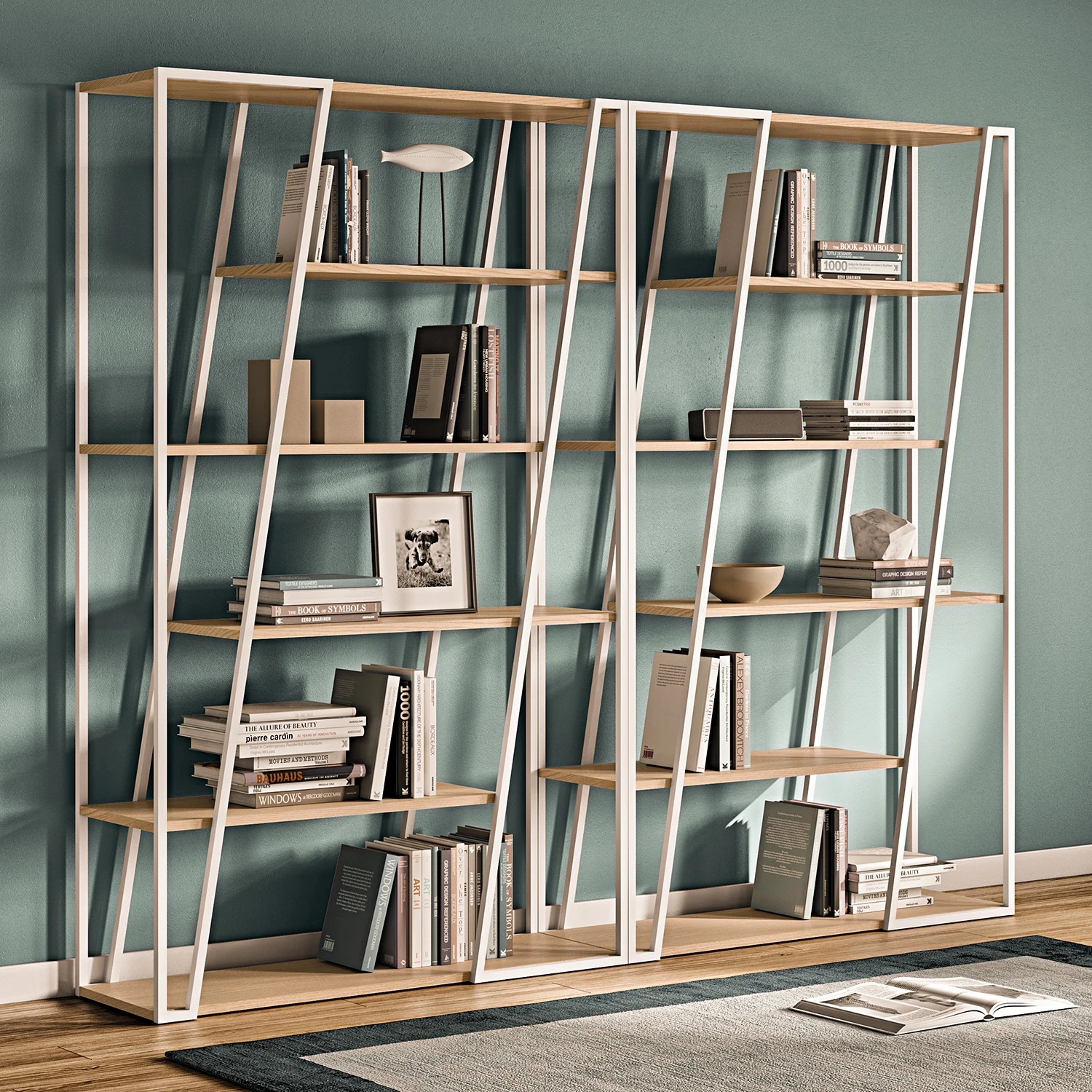 Temahome Regal Albi - Eiche / Weiß 2 Temahome Regal Albi - Eiche / Weiß – Bild 2