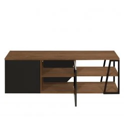 Temahome TV-Lowboard Albi - Echtholzfurnier - Walnuss / Schwarz -Wohnzimmermöbel boutique en ligne 1000198879 191209 09464500189 DETAILS P000000001000198879