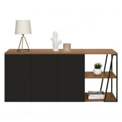 Temahome Sideboard Albi - Echtholzfurnier - Walnuss / Schwarz -Wohnzimmermöbel boutique en ligne 1000198885 191209 09464800225 DETAILS P000000001000198885