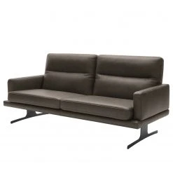 Fredriks Sofa Lound (3-Sitzer) - Echtleder - Dunkelgrau