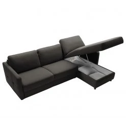 Fredriks Ecksofa Barbon - Flachgewebe - Anthrazit - Breite: 256 cm - Longchair davorstehend rechts -Wohnzimmermöbel boutique en ligne 1000199807 200225 14061700424 DETAILS P000000001000199807
