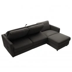 Fredriks Ecksofa Barbon - Flachgewebe - Anthrazit - Breite: 256 cm - Longchair davorstehend rechts -Wohnzimmermöbel boutique en ligne 1000199807 200225 14061700425 DETAILS P000000001000199807