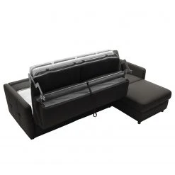Fredriks Ecksofa Barbon - Flachgewebe - Anthrazit - Breite: 256 cm - Longchair davorstehend rechts -Wohnzimmermöbel boutique en ligne 1000199807 200225 14061700426 DETAILS P000000001000199807