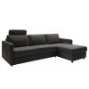 Fredriks Ecksofa Barbon - Flachgewebe - Anthrazit - Breite: 256 cm - Longchair davorstehend rechts