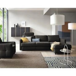 Fredriks Ecksofa Barbon - Flachgewebe - Anthrazit - Breite: 256 cm - Longchair davorstehend rechts -Wohnzimmermöbel boutique en ligne 1000199807 200227 15493400008 MOOD DETAILS P000000001000199807 mood