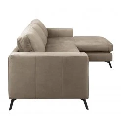 Fredriks Ecksofa Denny I - Antiklederlook - Taupe - Longchair davorstehend rechts -Wohnzimmermöbel boutique en ligne 1000199990 200205 11530500135 DETAILS P000000001000199990