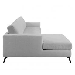 Fredriks Ecksofa Denny II - Webstoff - Hellgrau - Longchair davorstehend links -Wohnzimmermöbel boutique en ligne 1000200012 200205 11531000352 DETAILS P000000001000200012