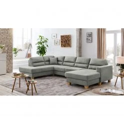 Ars Natura Wohnlandschaften Korfi - Microfaser - Platin - Ottomane davorstehend links - Mit Kopfstütze -Wohnzimmermöbel boutique en ligne 1000200066 200224 14593400483 MOOD DETAILS P000000001000200066 mood