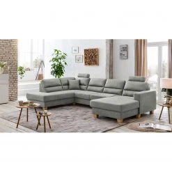 Ars Natura Wohnlandschaften Korfi - Microfaser - Platin - Ottomane davorstehend links - Mit Kopfstütze -Wohnzimmermöbel boutique en ligne 1000200066 200224 14593400484 MOOD DETAILS P000000001000200066 mood