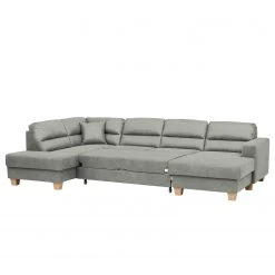 Ars Natura Wohnlandschaften Korfi - Microfaser - Platin - Ottomane davorstehend links - Mit Kopfstütze -Wohnzimmermöbel boutique en ligne 1000200066 200224 14593400485 DETAILS P000000001000200066