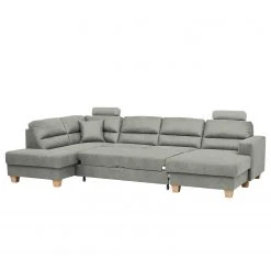 Ars Natura Wohnlandschaften Korfi - Microfaser - Platin - Ottomane davorstehend links - Mit Kopfstütze -Wohnzimmermöbel boutique en ligne 1000200066 200224 14593400486 DETAILS P000000001000200066