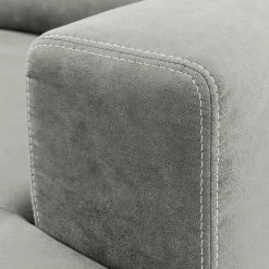 Ars Natura Wohnlandschaften Korfi - Microfaser - Platin - Ottomane davorstehend links - Mit Kopfstütze -Wohnzimmermöbel boutique en ligne 1000200066 200224 14593400488 DETAILS P000000001000200066