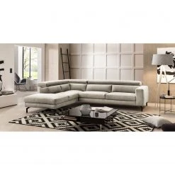 Fredriks Ecksofa Brodi - Microfaser - Lichtgrau - Ottomane davorstehend links -Wohnzimmermöbel boutique en ligne 1000200089 200224 15000200699 MOOD DETAILS P000000001000200089 mood