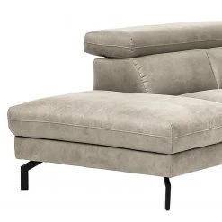 Fredriks Ecksofa Brodi - Microfaser - Lichtgrau - Ottomane davorstehend links -Wohnzimmermöbel boutique en ligne 1000200089 200224 15000200703 DETAILS P000000001000200089