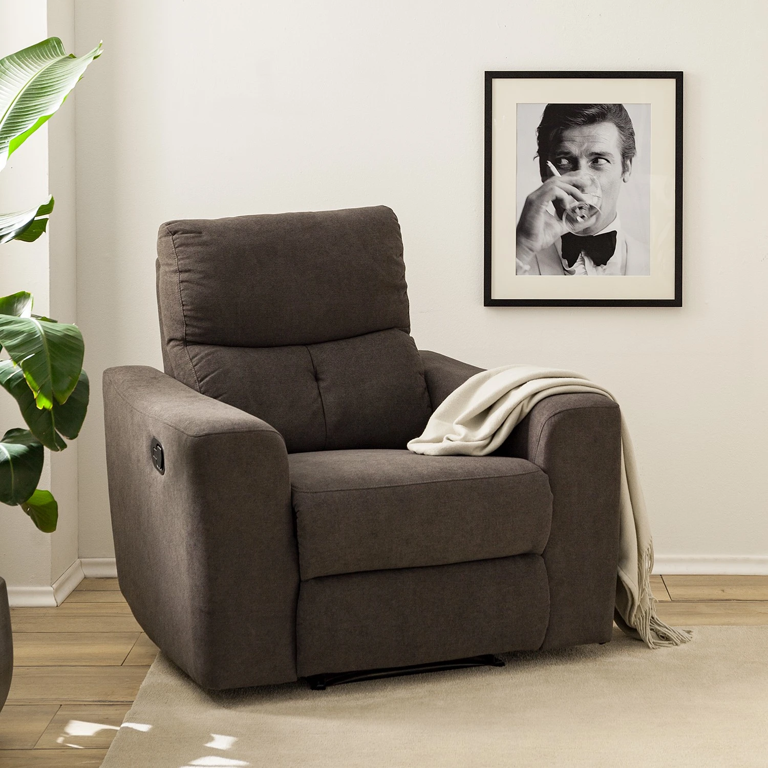 Modoform Relaxsessel Bazaar - Flachgewebe - Braungrau 2 Modoform Relaxsessel Bazaar - Flachgewebe - Braungrau – Bild 2