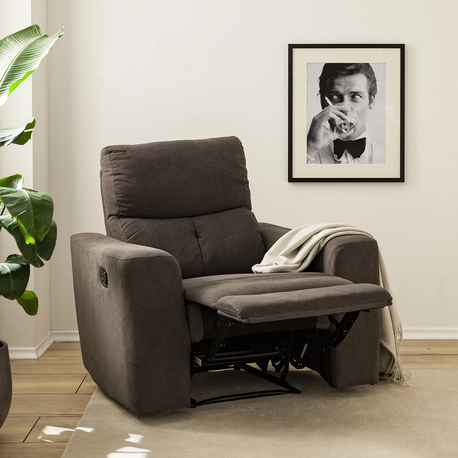 Modoform Relaxsessel Bazaar - Flachgewebe - Braungrau 3 Modoform Relaxsessel Bazaar - Flachgewebe - Braungrau – Bild 3