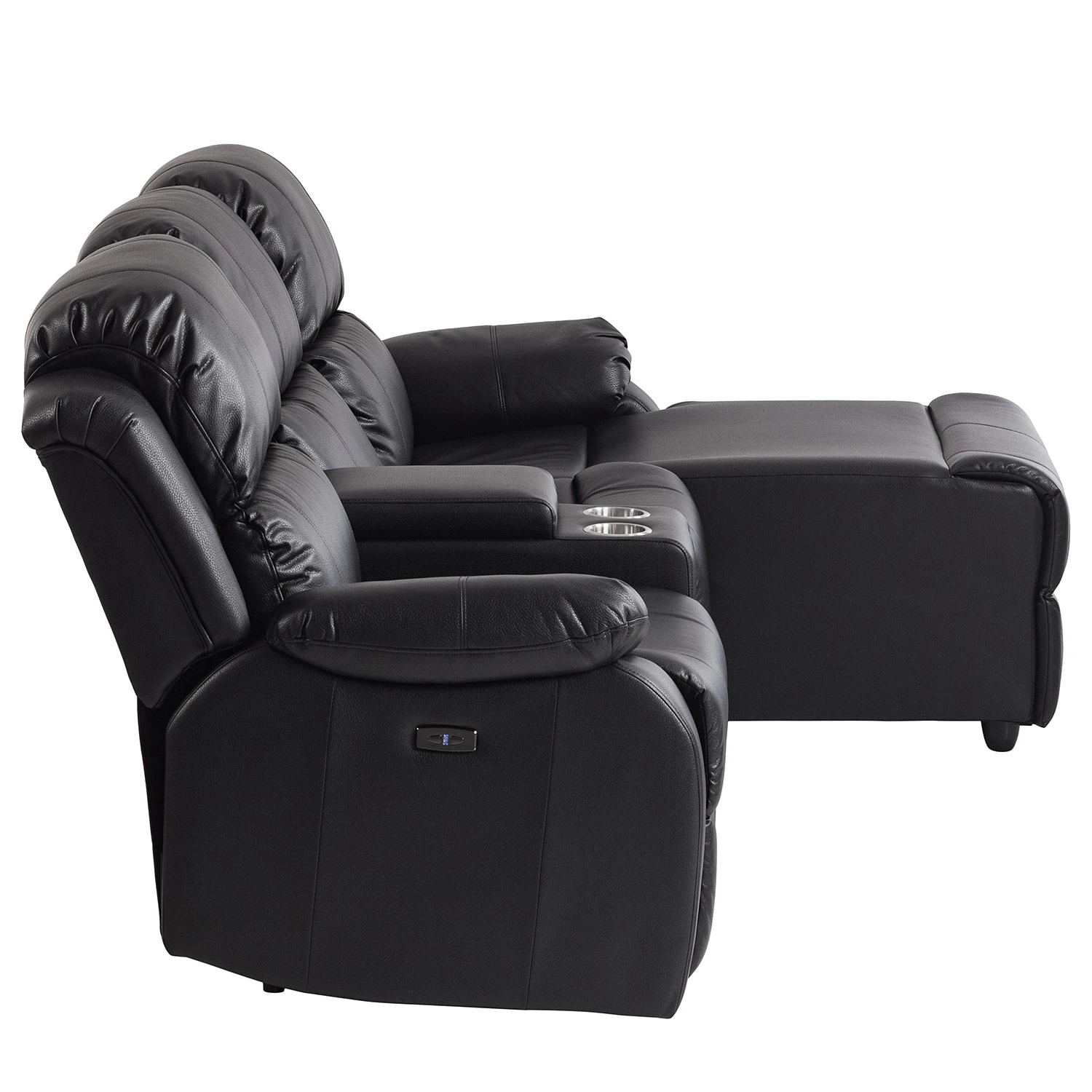 Modoform Ecksofa Mendis - Kunstleder - Schwarz - Ottomane davorstehend rechts 5 Modoform Ecksofa Mendis - Kunstleder - Schwarz - Ottomane davorstehend rechts – Bild 5