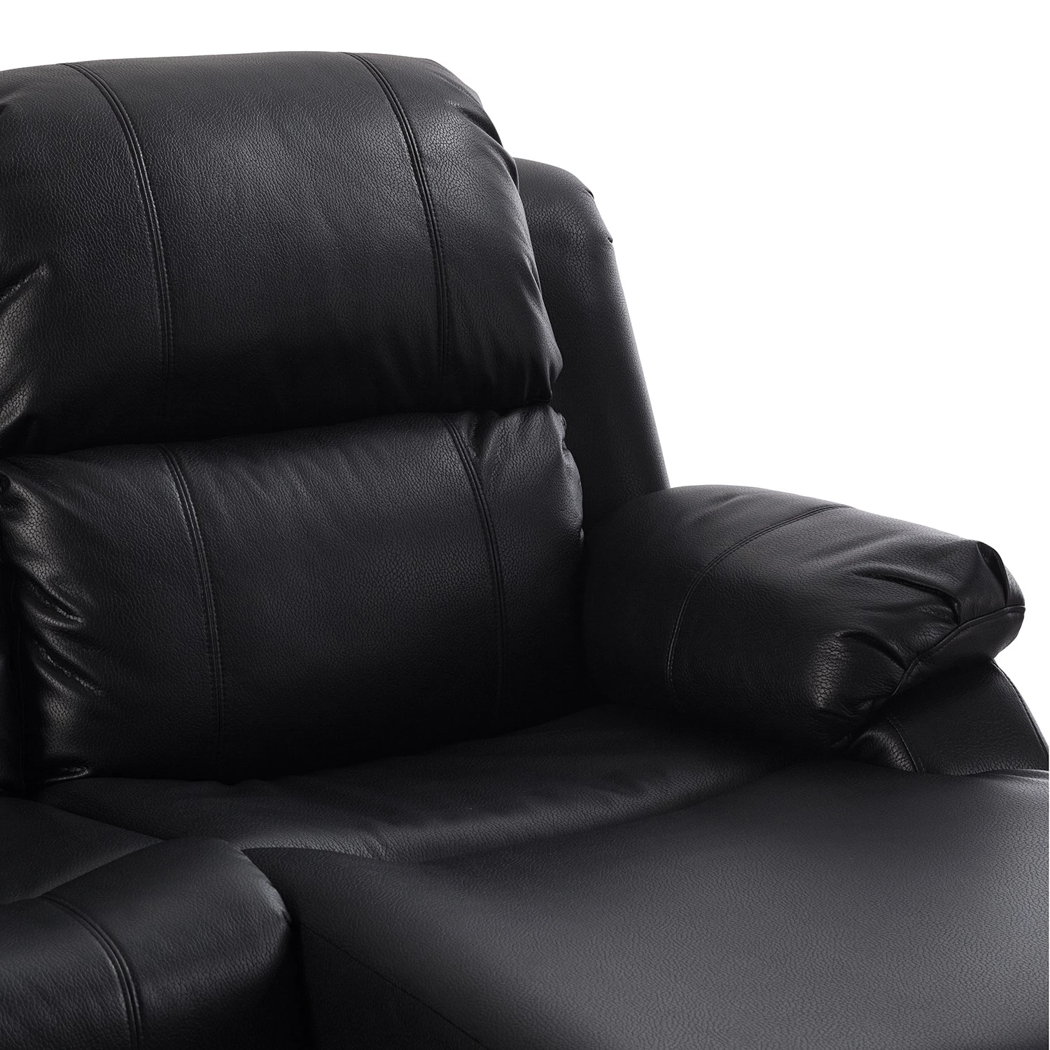 Modoform Ecksofa Mendis - Kunstleder - Schwarz - Ottomane davorstehend rechts 8 Modoform Ecksofa Mendis - Kunstleder - Schwarz - Ottomane davorstehend rechts – Bild 8