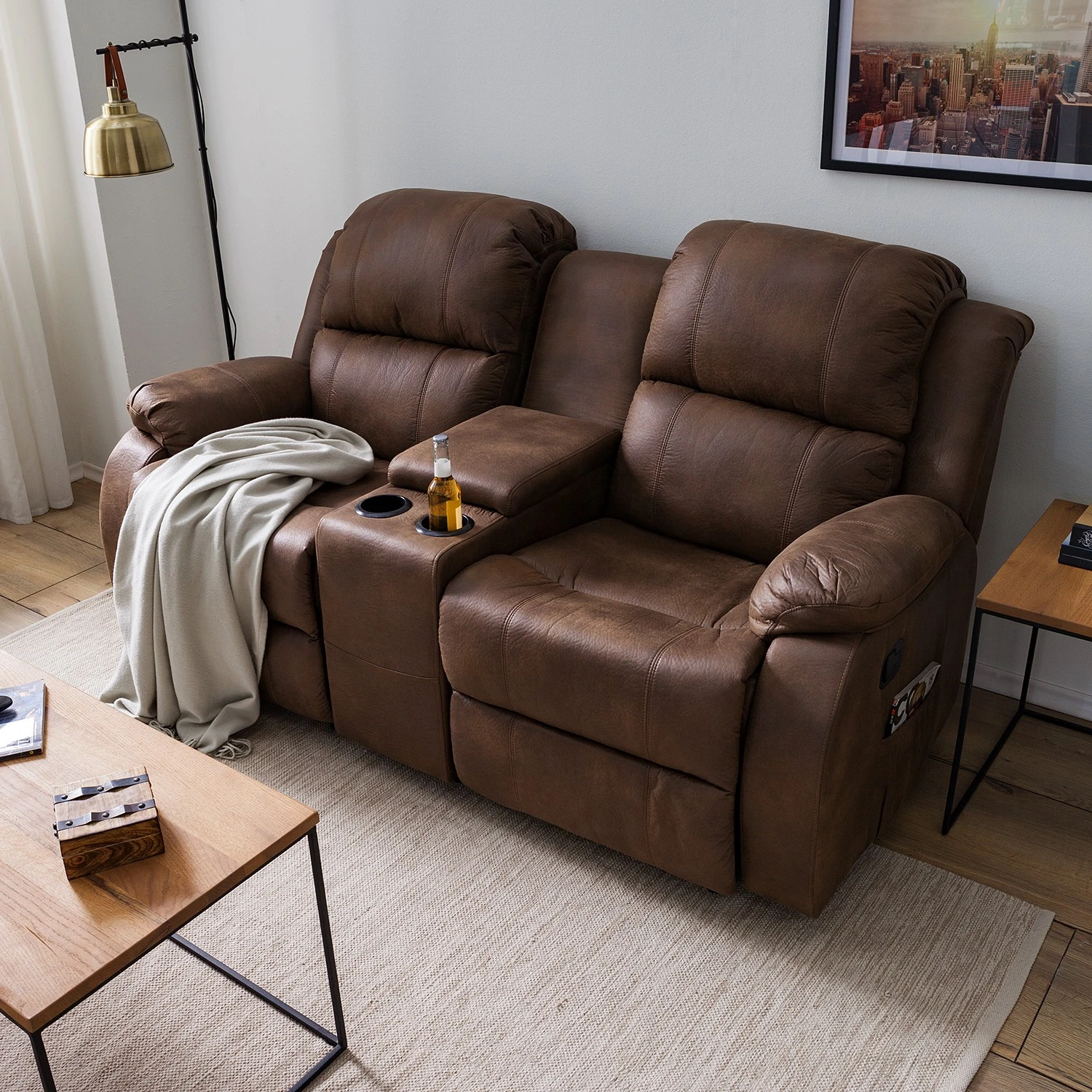 Modoform Kinosofa Mendis II - Microfaser - Nougat 4 Modoform Kinosofa Mendis II - Microfaser - Nougat – Bild 4