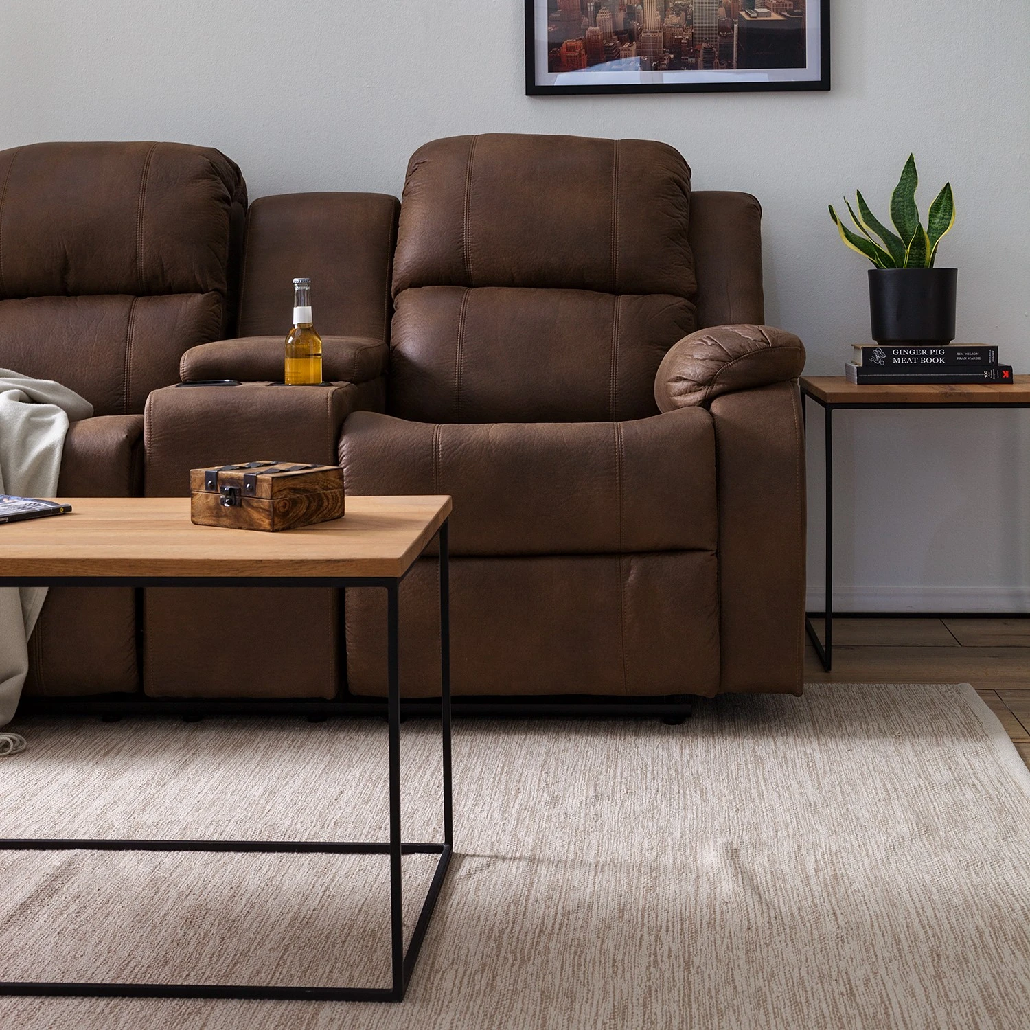 Modoform Kinosofa Mendis II - Microfaser - Nougat 11 Modoform Kinosofa Mendis II - Microfaser - Nougat – Bild 11