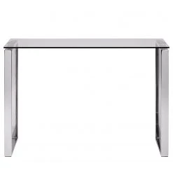 Fredriks Konsolentisch Unnau I - Glas / Metall - Chrom -Wohnzimmermöbel boutique en ligne 1000200142 200205 06092200019 DETAILS P000000001000200142