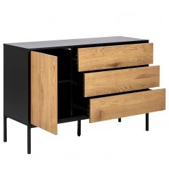 Red Living Sideboard Coogee II - Wildeiche Dekor / Schwarz -Wohnzimmermöbel boutique en ligne 1000200148 200205 06092300049 DETAILS P000000001000200148