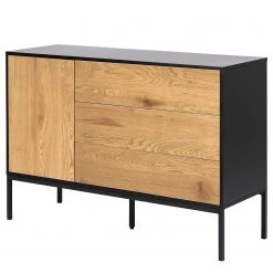 Red Living Sideboard Coogee II - Wildeiche Dekor / Schwarz