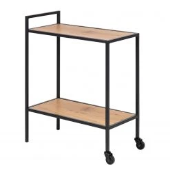 Red Living Servierwagen Coogee - Wildeiche Dekor / Schwarz