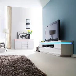 Fredriks TV-Lowboard Emblaze III - Inkl. Beleuchtung - Hochglanz Weiß -Wohnzimmermöbel boutique en ligne 1000200901 200114 06162500005 MOOD DETAILS P000000001000200901 mood