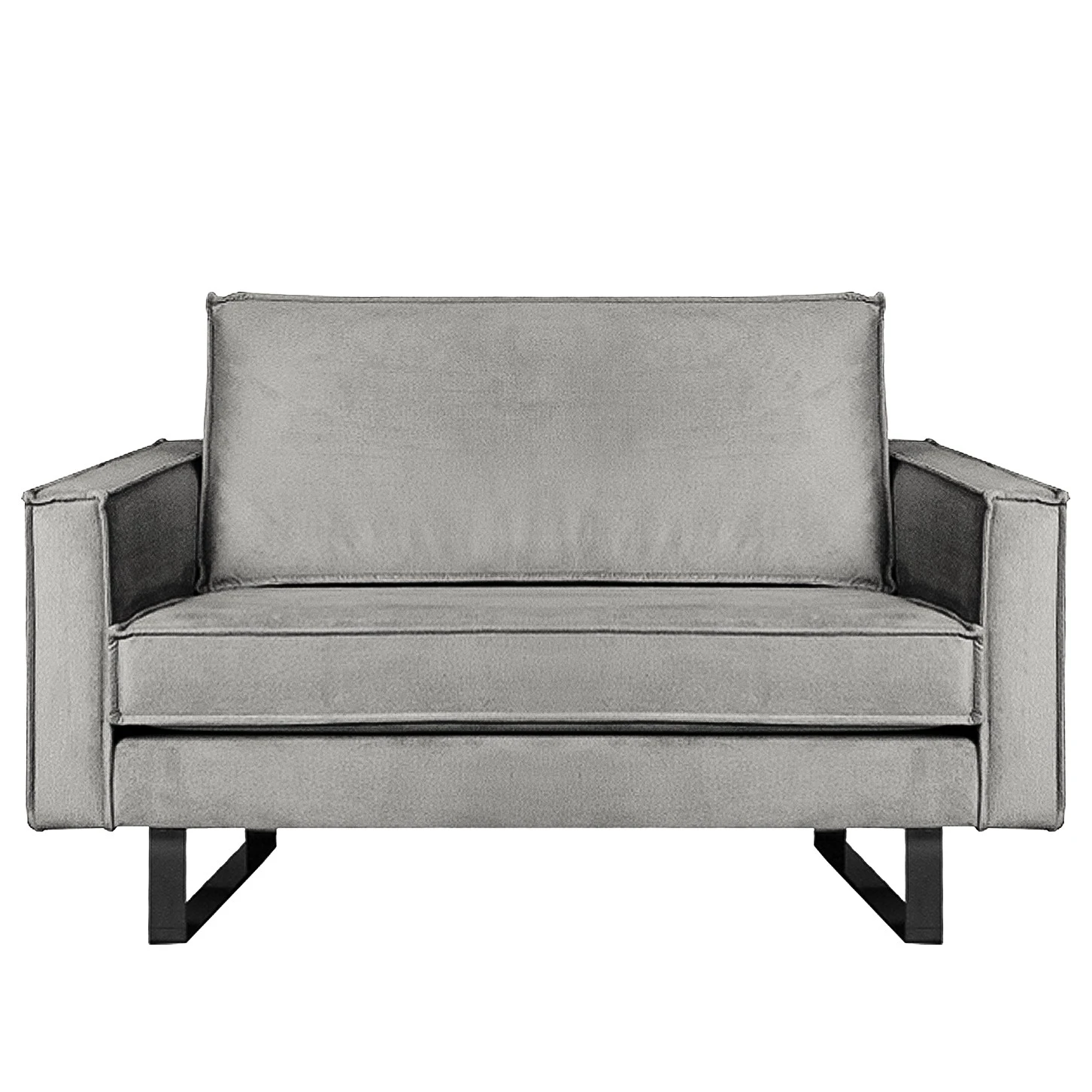 Ars manufacti Sessel Liel I - Samt Onoli: Hellgrau 3 Ars manufacti Sessel Liel I - Samt Onoli: Hellgrau – Bild 3