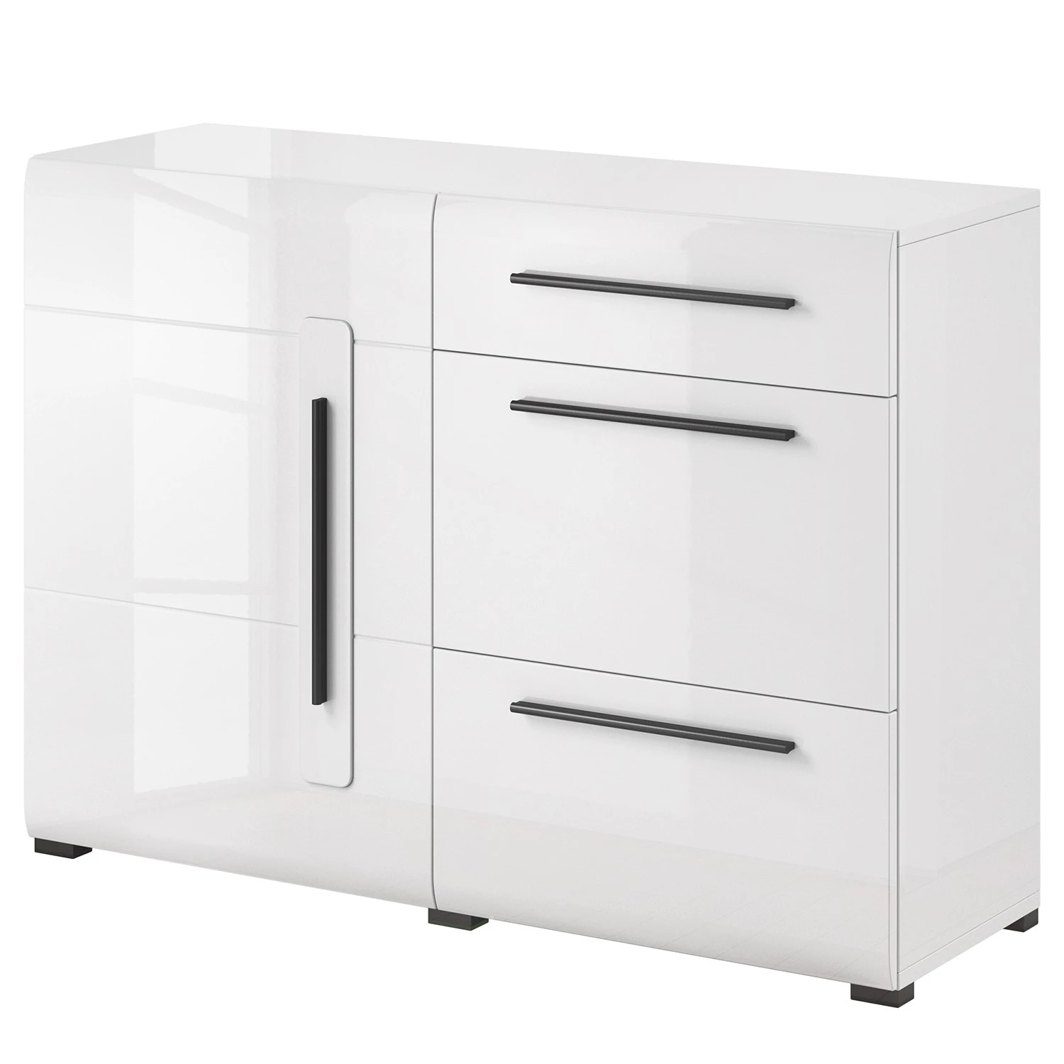 Loftscape Kommode Tyfta - Hochglanz Weiß 1 Loftscape Kommode Tyfta - Hochglanz Weiß