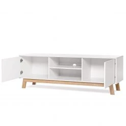 Norrwood TV-Lowboard Sinetta - Weiß / Eiche Dekor -Wohnzimmermöbel boutique en ligne 1000202435 200124 09541200033 DETAILS P000000001000202435