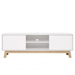 Norrwood TV-Lowboard Sinetta - Weiß / Eiche Dekor -Wohnzimmermöbel boutique en ligne 1000202435 200124 09541200034 DETAILS P000000001000202435