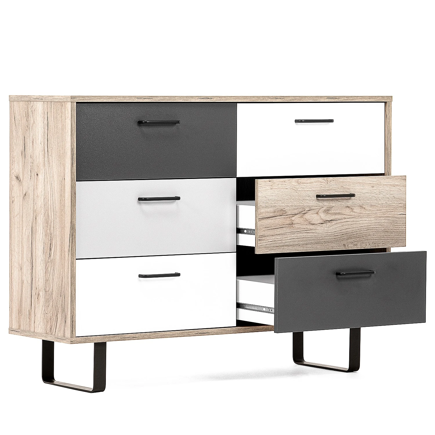 Norrwood Kommode Brookton II - Mehrfarbig / Eiche Dekor 8 Norrwood Kommode Brookton II - Mehrfarbig / Eiche Dekor – Bild 8