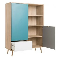 Norrwood Highboard Bibury - Mehrfarbig / Eiche Sonoma Dekor -Wohnzimmermöbel boutique en ligne 1000202441 200124 09542000109 DETAILS P000000001000202441