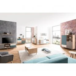 Norrwood TV-Lowboard Bibury - Mehrfarbig / Eiche Sonoma Dekor -Wohnzimmermöbel boutique en ligne 1000202463 200124 09543200189 MOOD DETAILS P000000001000202463 mood