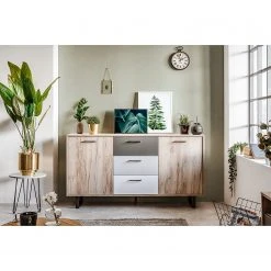 Norrwood Sideboard Brookton - Mehrfarbig / Eiche Dekor 21 Norrwood Sideboard Brookton - Mehrfarbig / Eiche Dekor -Wohnzimmermöbel boutique en ligne 1000202465 200124 09543800217 MOOD DETAILS P000000001000202465 mood